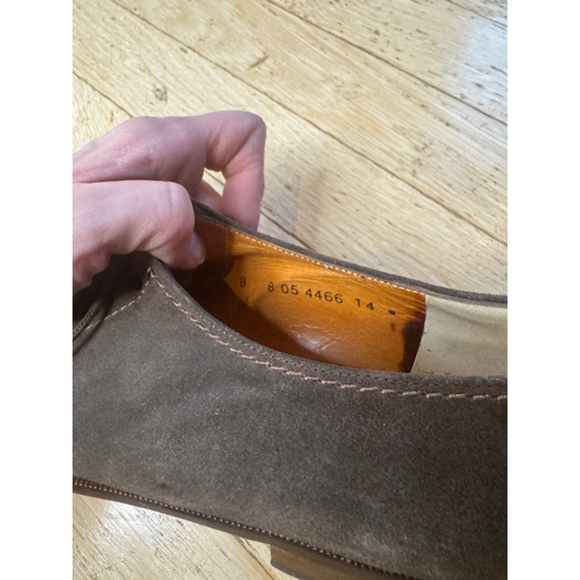 ROBERT CLERGERIE Lace-Up Cutout Flats Almond Toe Suede Women's 8 *DESIGNER* - Picture 10 of 16